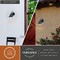 Vaxcel Hanson Steel 1 Light LED Matte Black and White Contemporary Dark Sky In/Outdoor Wall Sconce T0740 - alternate 2